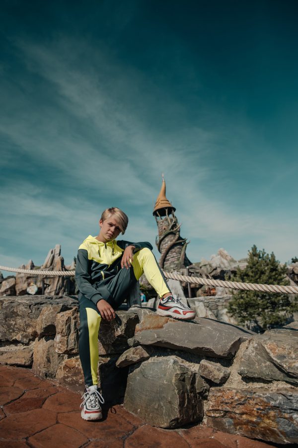 Malelions Tracksuit 'Sport V' Neon Yellow / Antraciet - Image 2