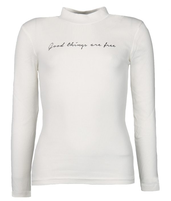 Blue Seven Turtle Neck Top Off White