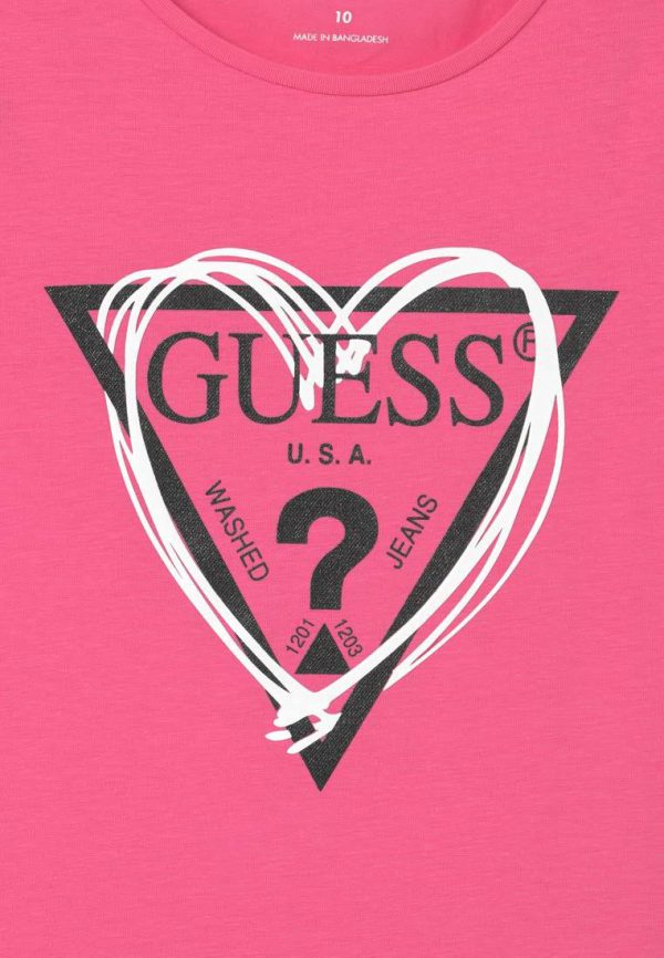 Guess Tee-Shirt K1RI00K6YW1 – G607 Pink - Image 3