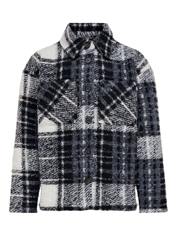 Kids Only Mokka L/S Check Shacket JRS Night Sky/Blue Check 15240294