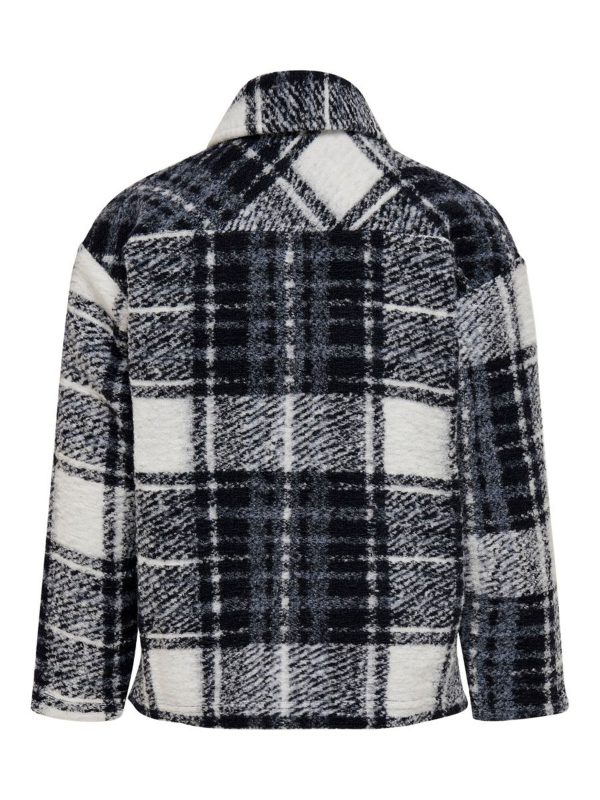 Kids Only Mokka L/S Check Shacket JRS Night Sky/Blue Check 15240294 - Image 2