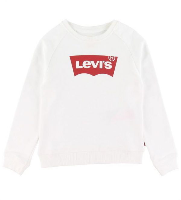 Levi’s Sweater White Red Logo 4E6660-W5J