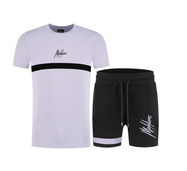 Malelions Junior Track Set Purple - Black MJ-SS21-1
