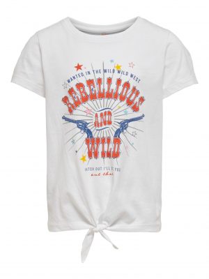 Kids Only Top Madeline Knot White