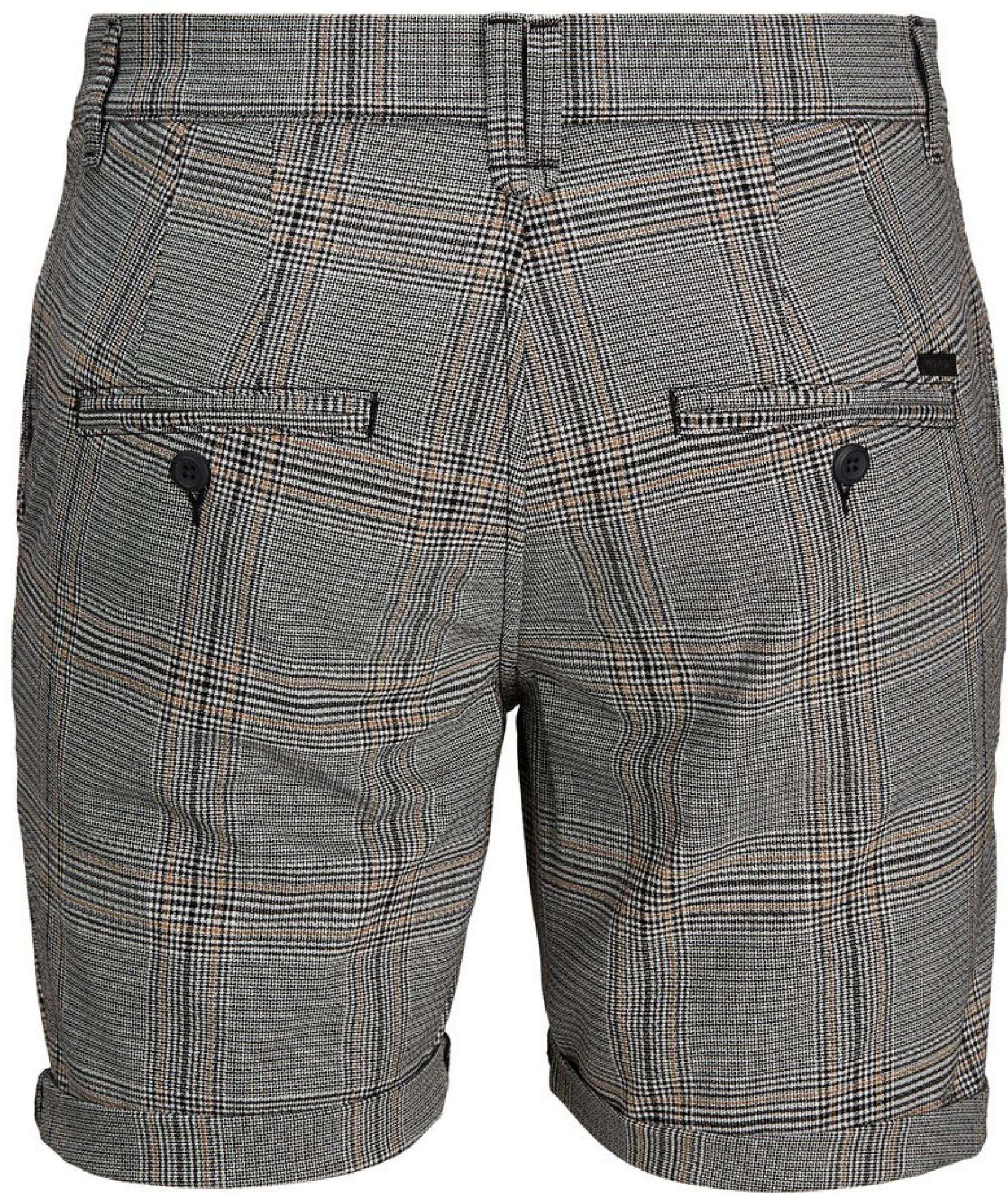 Jack & Jones Shorts Connor Black/Yellow Check Gabbertje