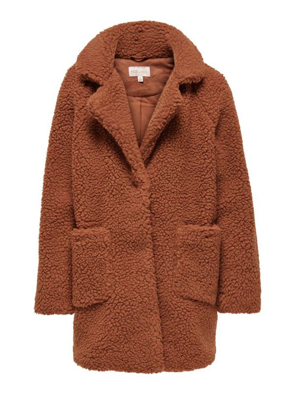 Kids Only LANGE JAS Newaurelia Sherpa Coat  Ginger Bread