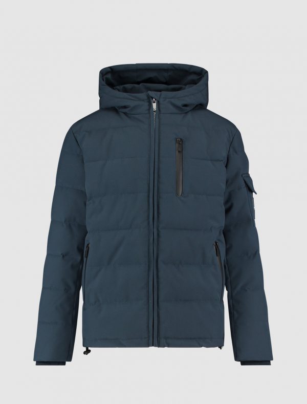Ballin Amsterdam QUILTED POCKET JAS NAVY