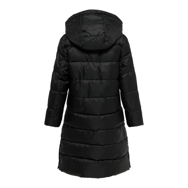 Kids Only CANACE LONG PADDED COAT black / neon pink - Image 2