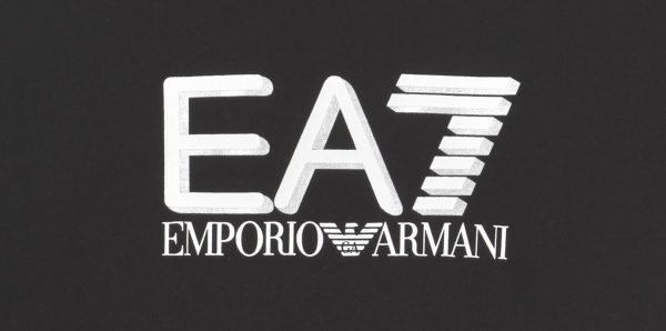 Emporio Armani EA7 hooded sweatshirt with logo Black - Image 4