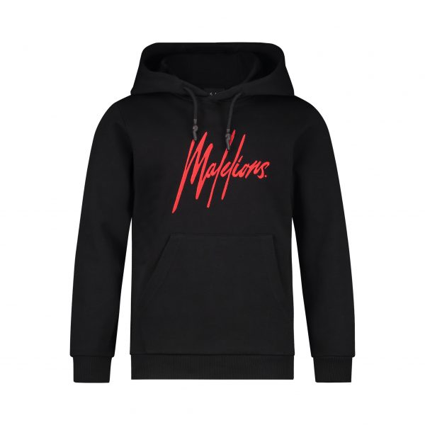 Malelions Junior Signature Hoodie - Black/Red