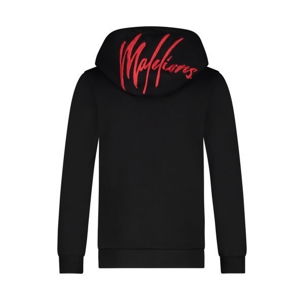 Malelions Junior Tonny Hoodie - Black / Red - Image 2