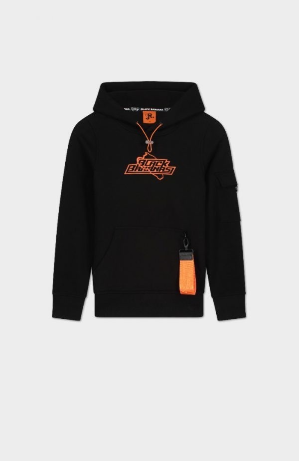 Black Bananas Jinx Hoodie Black Orange