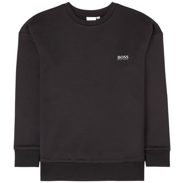 Hugo Boss sweater met logo op de rug - zwart