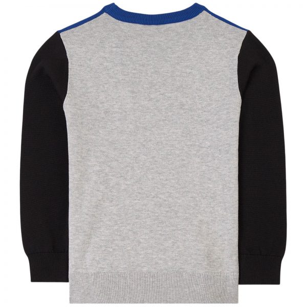 Hugo Boss Block Knitted Sweater Grey - Image 2