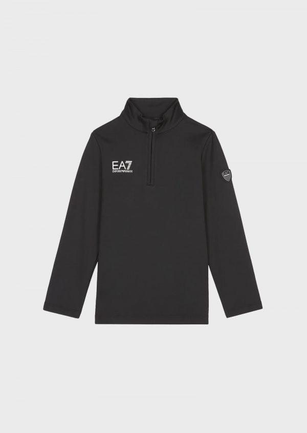 Emporio Armani EA7 Technische Fleece Sweatshirt met logo op de achterkant