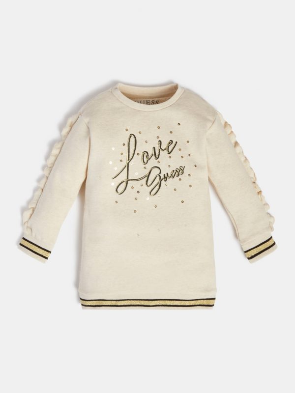Guess Jurk - Embroidery dress -  Cream
