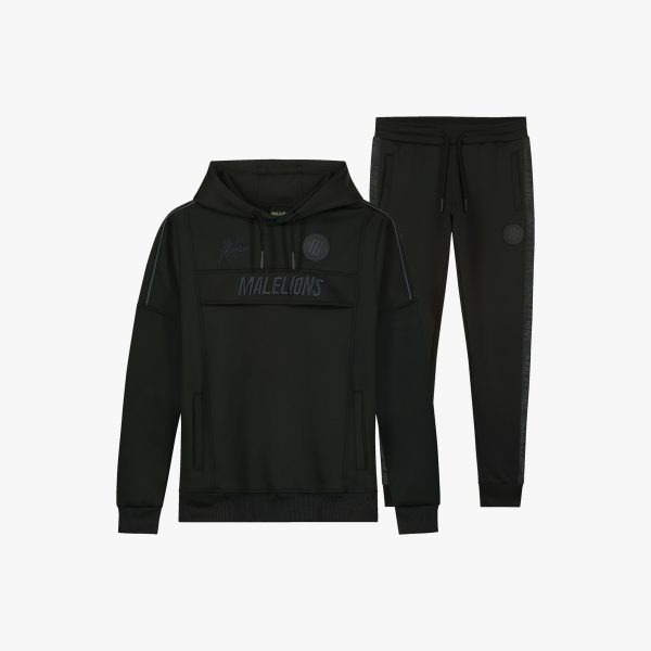 Malelions Warming Up Tracksuit - Black/Black