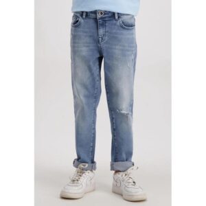 ONLY KIDS ONLY Jeans Tapered Fit KOBDENVER - Vita Media Con Chiusura Lampo, 99% Cotone