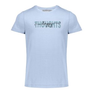 Geisha T-shirt Thoughts 22020K-24 Blue