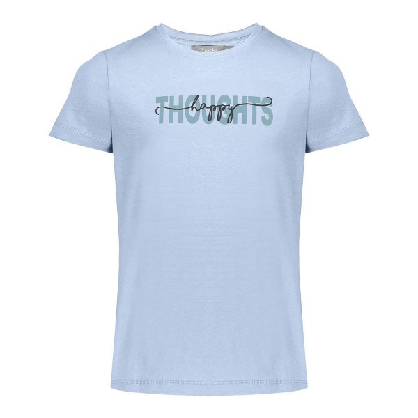 Geisha T-shirt Thoughts 22020K-24 Blue