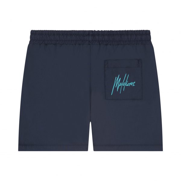 MALELIONS FRANCISCO SWIMSHORT - NAVY/TURQUOISE - Image 2