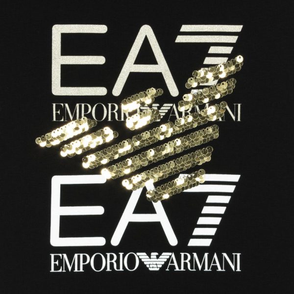 Emporio Armani EA7 Top - Black Logo - Image 2