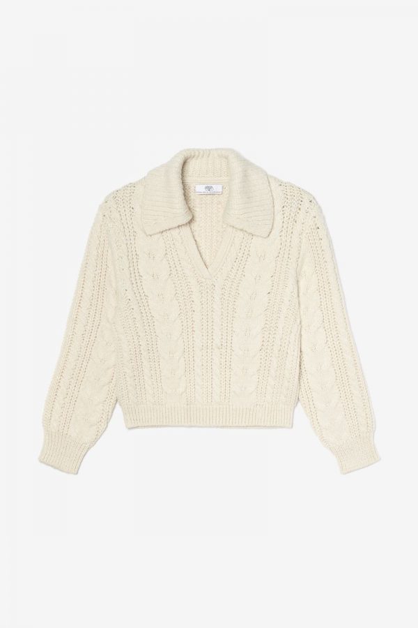 Le Temps Des Cerises Cream jumper Polargi