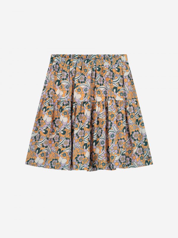 NIK&NIK A-LIJN ROK MET PRINT EN ELASTISCHE TAILLEBAND
