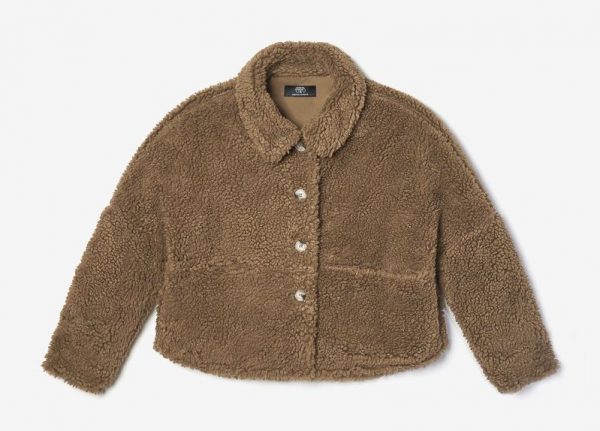 Le Temps Des Cerises Caramel Teddygi jacket
