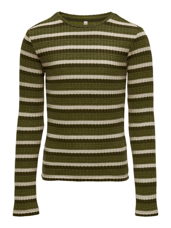 Kids Only Ria Top JRS Pumice Stone/Dark OLIVE