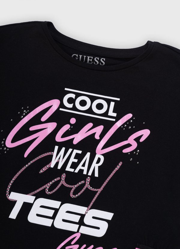 Guess Black T-shirt with logo detail - Image 3