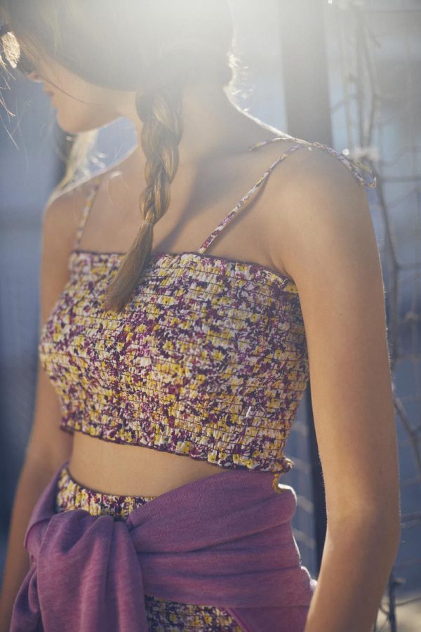 Le Temps des Cerises  floral Janisgi crop top - Image 2
