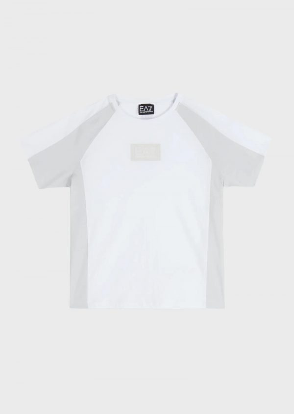 Emporio Armani EA7 Cotton crew-neck Tonal Block T-shirt