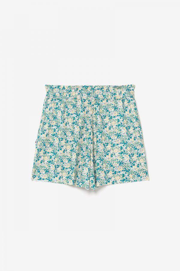 Le Temps des Cerises  Green floral Oxagi shorts