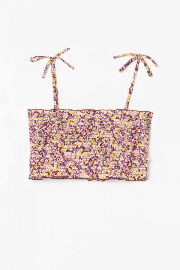 Le Temps des Cerises  floral Janisgi crop top