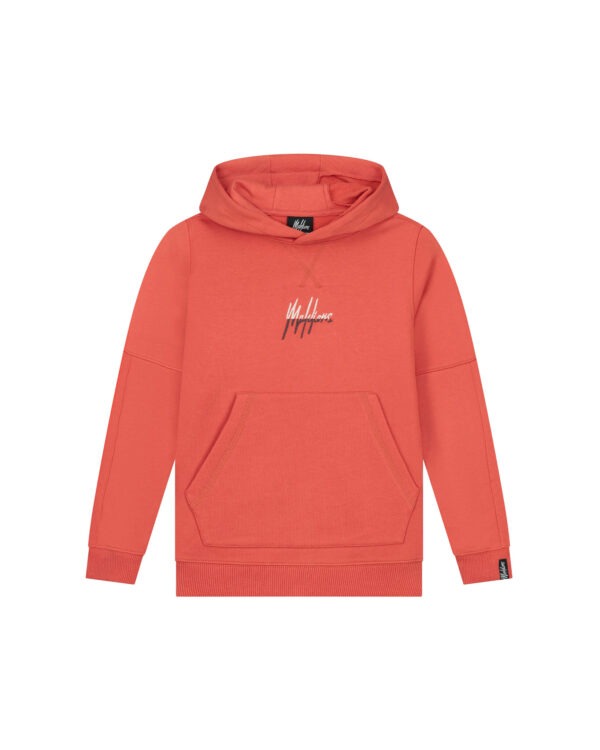 MALELIONS SPLIT ESSENTIALS HOODIE - RUST/IRON GREY