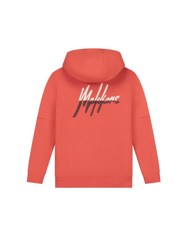 MALELIONS SPLIT ESSENTIALS HOODIE - RUST/IRON GREY - Image 2