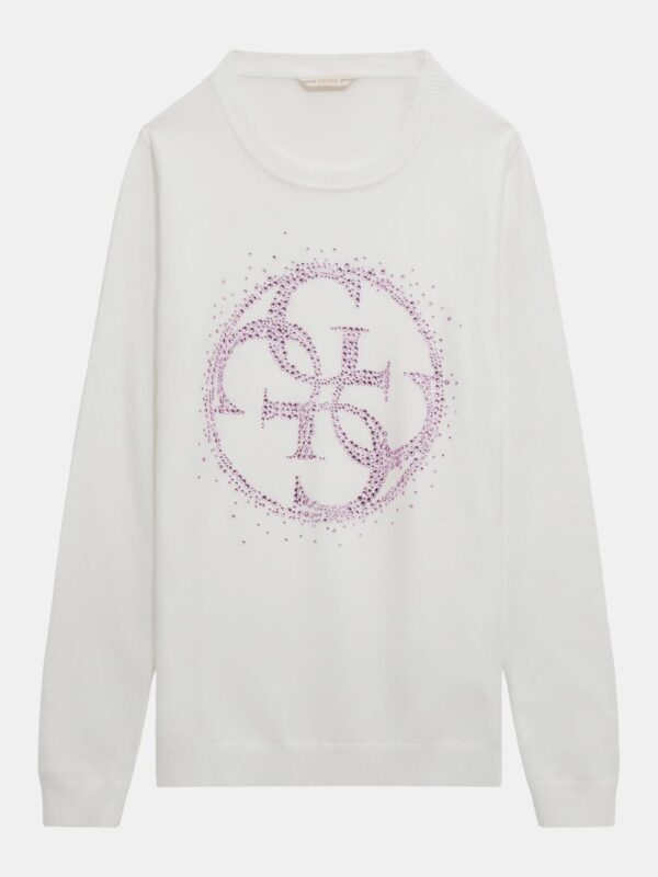 Guess Trui met 4g-logo met stras
