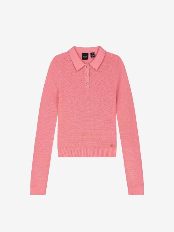 NIK&NIK Polo met lange mouwen Pink