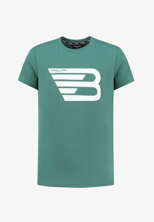Ballin  T-shirt faded green print