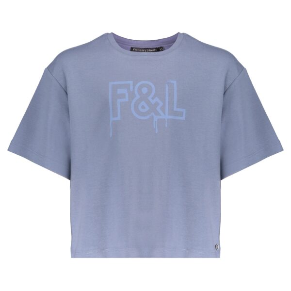 Frankie & Liberty t-shirt  Manouk Dusty blauw