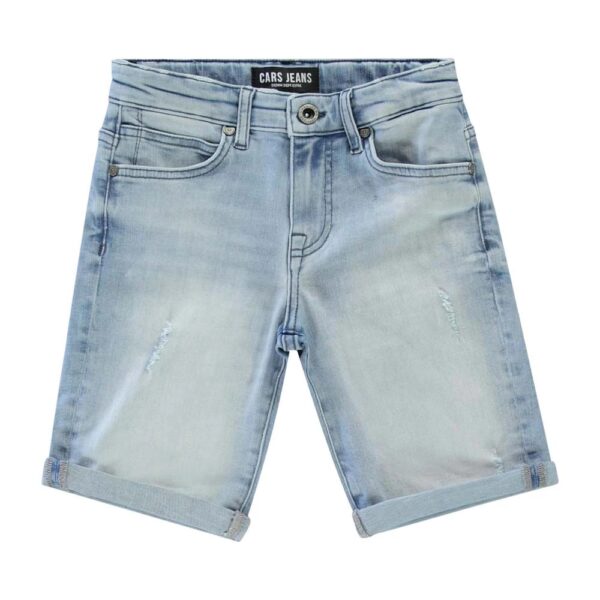 Cars jongens short  BLEACHED DENIM