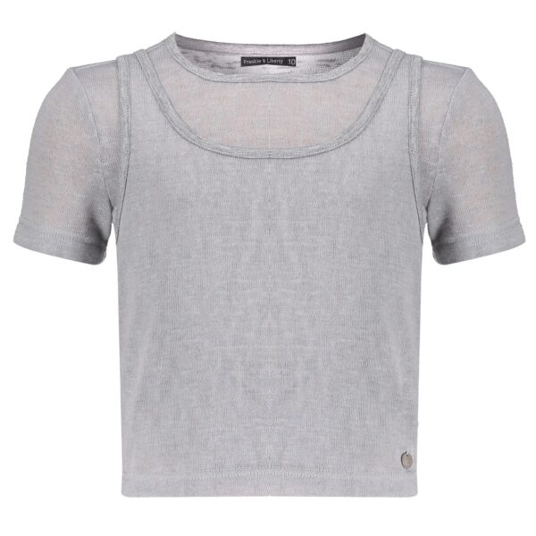 Frankie & Liberty Meavy Top Zilver Grijs