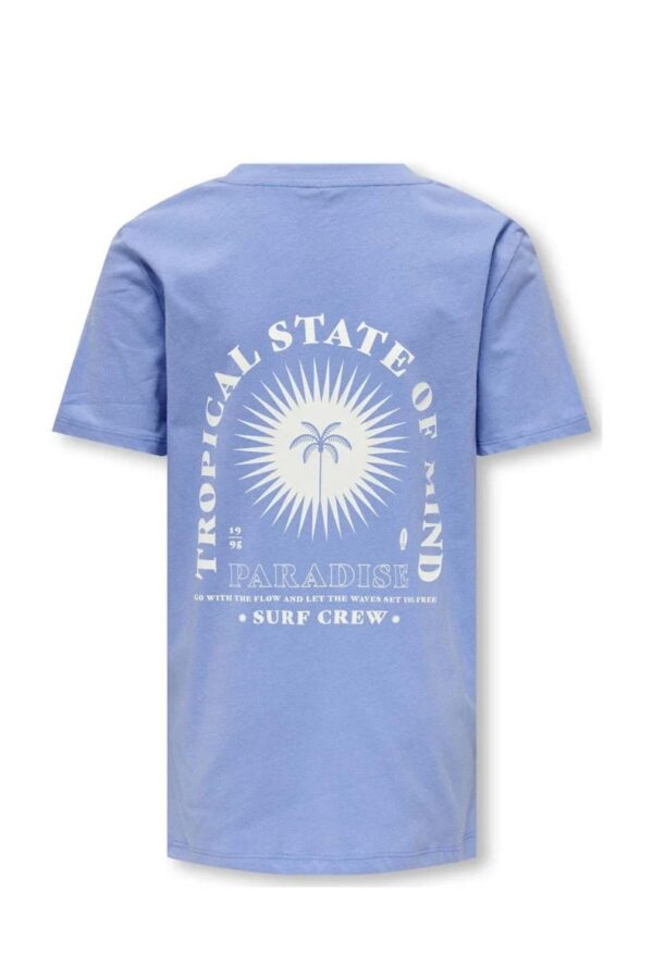 Only  T-Shirt KOBMEENU hemelsblauw - Image 2
