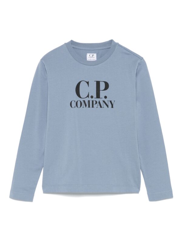 C.P. Company Long Sleeve Logo Blue