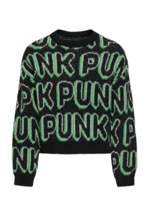 Only trui zwart/groen maat 14