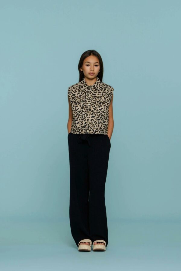 Geisha zomer broek crinckle  zwart - Image 2