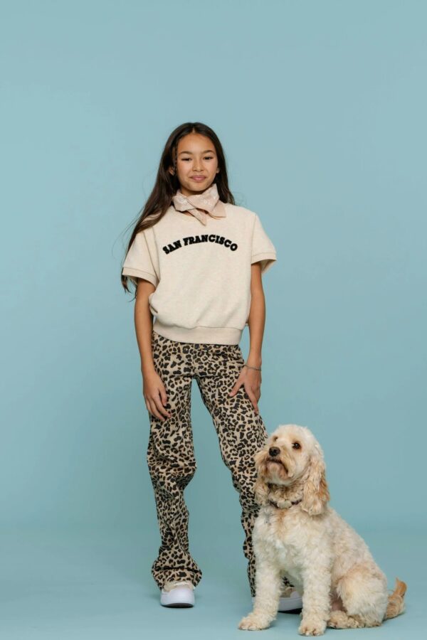 Geisha jeans  luipaard print