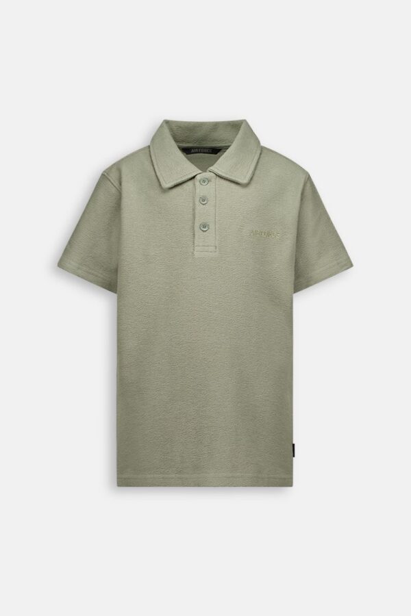 AIRFORCE WOVEN POLO SHIRT Laurel Oak