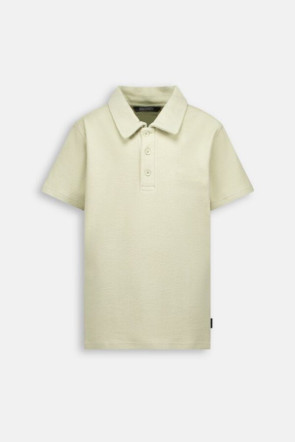 AIRFORCE WOVEN POLO SHIRT Ecalyptus